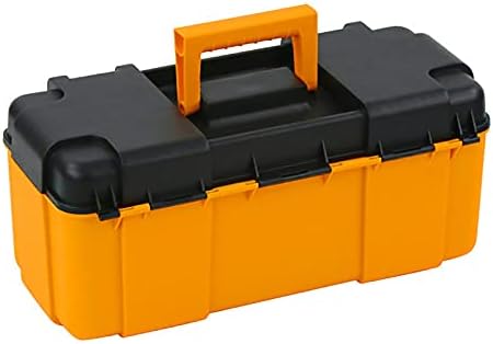 Kutija za alate Langca, kutija za metalna kopča / sklopiva udobna ručka i odvojivi vrh sa odjeljkom, garažom za pohranu garaže i kutija za hardversku alatu, slika 1