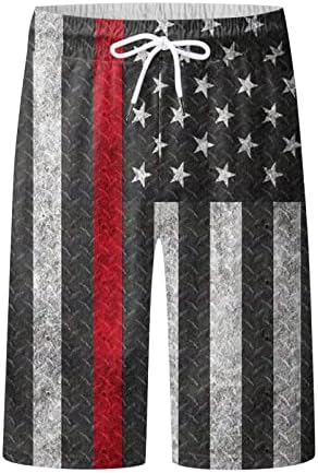 4. jula muške kratke hlače Ležerne prilike za navlake Patriotska američka zastava tiskane ljetne plažne kratke