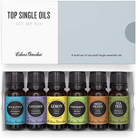 Edens Garden Top eteritnog ulja 6 set, najbolje čista aromaterapija Intro Kit, 10 ml