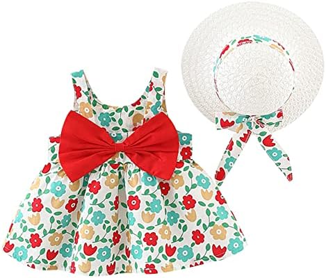 Baby Girl Tutut Ljetne haljine bez rukava Ležerne prilike cvjetne košarene haljine Swing Sunduress suknja