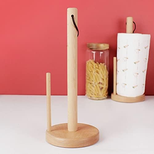 Cabilock podni stalak držač papirnih ručnika za drvo stalak za papir za papir u japanskom stilu stalak za vješalice za kuhinjski stol za kupaonicu stalak za ručnike stojeći držač ručnika za ruke