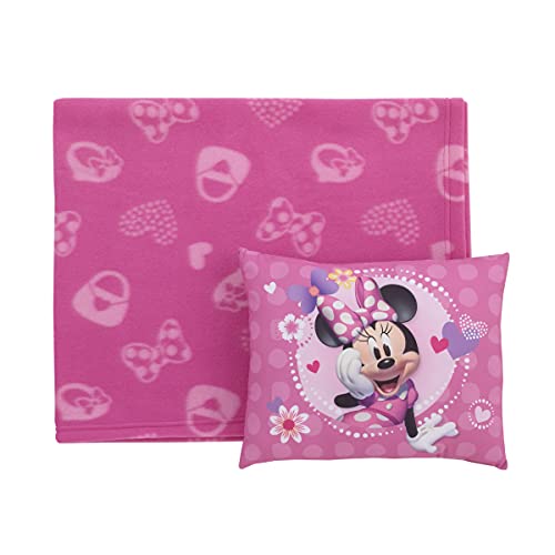 Disney 2-dijelni Minnie Mouse Toddler pokrivač 40 x 50 I set jastuka