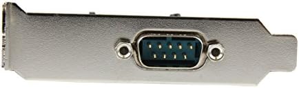Starch.com 1 port niskog profila Native RS232 PCI Express serijska kartica sa 16550 UART & USB do serijskog adaptera - 1 port - USB pogon - FTDI USB UART CHIP - DB9 - USB do RS232 adapter, crni