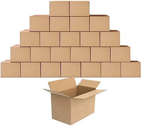 Male brodarske valovite kutije 11x6x6 inča poštanske pošiljke pakovanje kartonskih pokretnih Kraft poštanskih kutija pakovanje od 25 komada