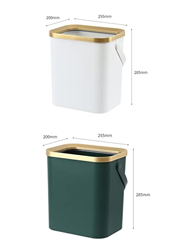 ZSEDP Zlatna kanta za smeće za kuhinjsko kupatilo Četveronožna Plastična uska kanta za smeće s poklopcem