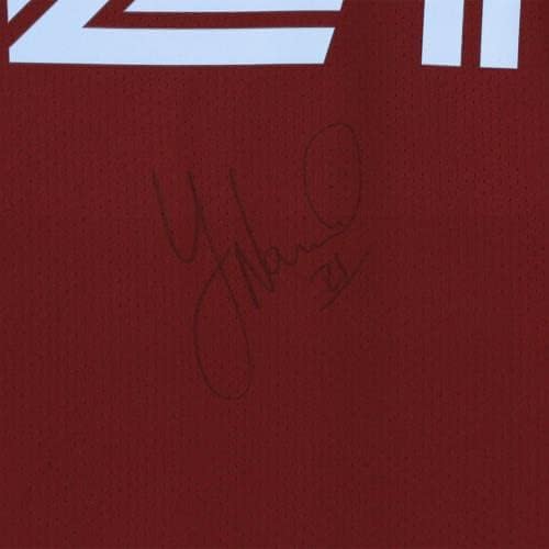 Youtes Namli Colorado Rapids Autogramirani meč - korišteni # 21 Maroon Jersey iz sezone 2020 MLS - nogometnih dresova