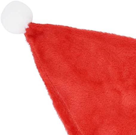Walfront Red Velvet Božić Santa šešir Božić odmor favorizira baterije za Božić Novu godinu Svečana praznična zabava dekoracije, svjetlo Post