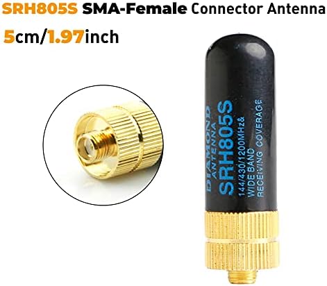 2 paketa SRH805S univerzalna voki-toki kratka Antena VHF/UHF 144/430 / 1200MHz sma-ženska antena