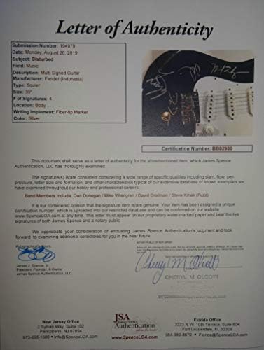 Potpisan poremećen autogramom gitaru Svi originalni članovi JSA Loa Loa # BB02930