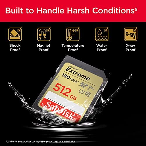 SanDisk 512GB Extreme SDXC UHS - I memorijska kartica - C10, U3, V30, 4K, UHD, SD kartica-SDSDXVV-512G-GNCIN