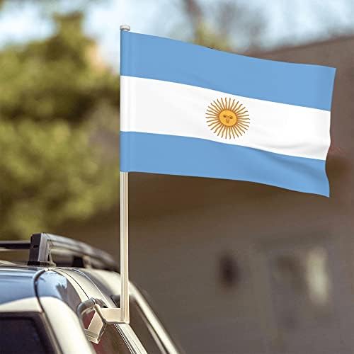 Zastava države Argentina Car Zastava 12 x 18 inčni dvostrani prozor za zastavu na otvorenom na otvorenom