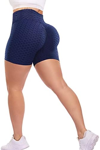 Yeoreo Suoreo ženska guza podizanja visokog struka Podesive joge kratke hlače Ruched teksturirane vruće hlače