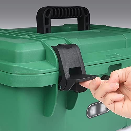 Xiaoheshop komplet za nošenje kutije za alat Mali kutija za alat Plastični organski organizator Skladištenje s ručkom Uklonjiva unutrašnja ladica Lagana za prevoz kućnog popravka automobila Kućište za pohranu