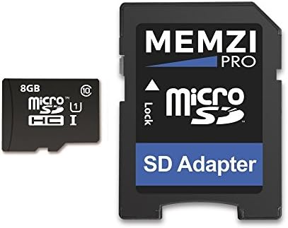 MEMZI PRO 8GB 90MB/s Klasa 10 Micro SDHC memorijska kartica sa SD adapterom za Crosstour CR900, CR750, CR700, CR600, CR500, CR350, CR300, CR100 Dash kamere