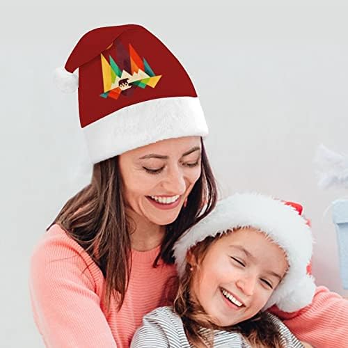 Planinski medvjed šareni Božićni šešir Santa šešir za uniseks odrasle Comfort Classic Božić kapa za Božić Party Holiday