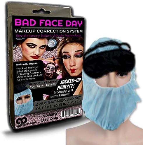 Bad face Day Mask-sistem korekcije šminke Gag Gift-novitet Beauty tretman za žene sa besplatnom Bonus maskom za povez preko očiju