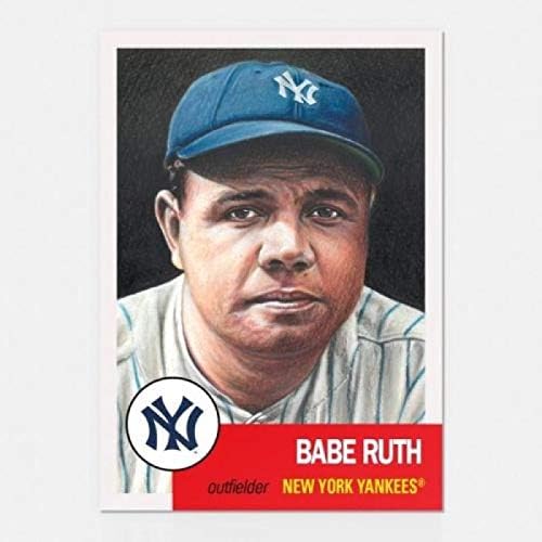 2018 FAPPS The MLB dnevni set # 100 babe Ruth New York Yankees Službena bejzbol trgovačka kartica sa FACSIMILE Crvenom autogramom na leđima Online Ekskluzivni ograničeni otisak
