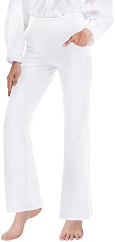 Cifupy ženski bootcut joga hlače sa džepovima sa visokim strukom Workout Bootleg hlače yoga haljine hlače 4 puta istegnuti hlače