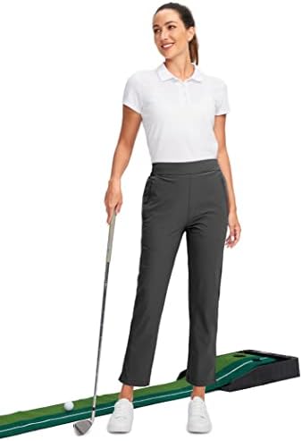 G postepene ženske golf pantalone sa džepovima sa patentnim zatvaračem navucite rastezljive lagane brzo