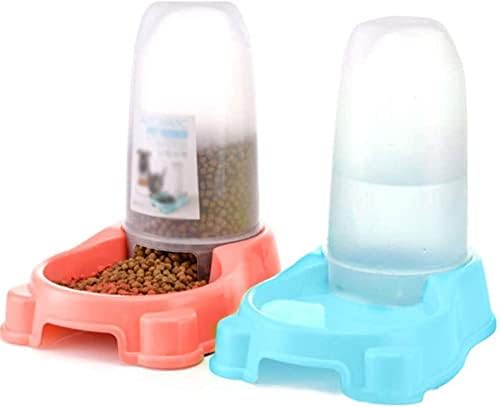 Pet 2 pakovanja malih kućnih ljubimaca set hranilica za vodu i hranu Psi Mačke hranilica i Automatski dozator vode za male ili srednje veličine psi mačke lako se čiste zdjela