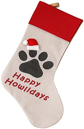 XIOS Božićna dekoracija 2022 čarapa poklon ukrasi ukrasi torba Božić Božić Veliki Božić dečiji Kućni dekor male platnene torbe sa kravatom