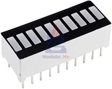 NNHAI 5kom LED displej modul 10 segmentni Bargraph modul za prikaz svjetla Trakasti grafikon Ultra svijetlo