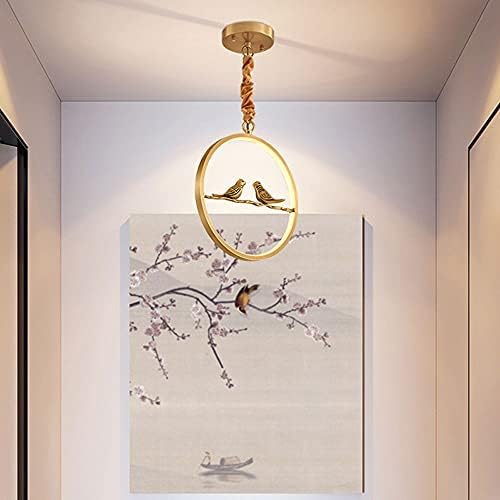 Ataay lusteri, kineski stil sve bakrene lampe Jednostavno restoran Viseća svjetiljka Bar counter kreativna