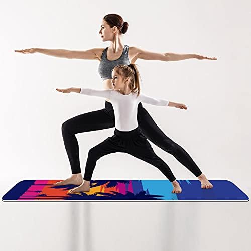 Siebzeh Palm Summer Premium Thick Yoga Mat Eco Friendly Rubber Health & amp; fitnes Non Slip Mat za sve