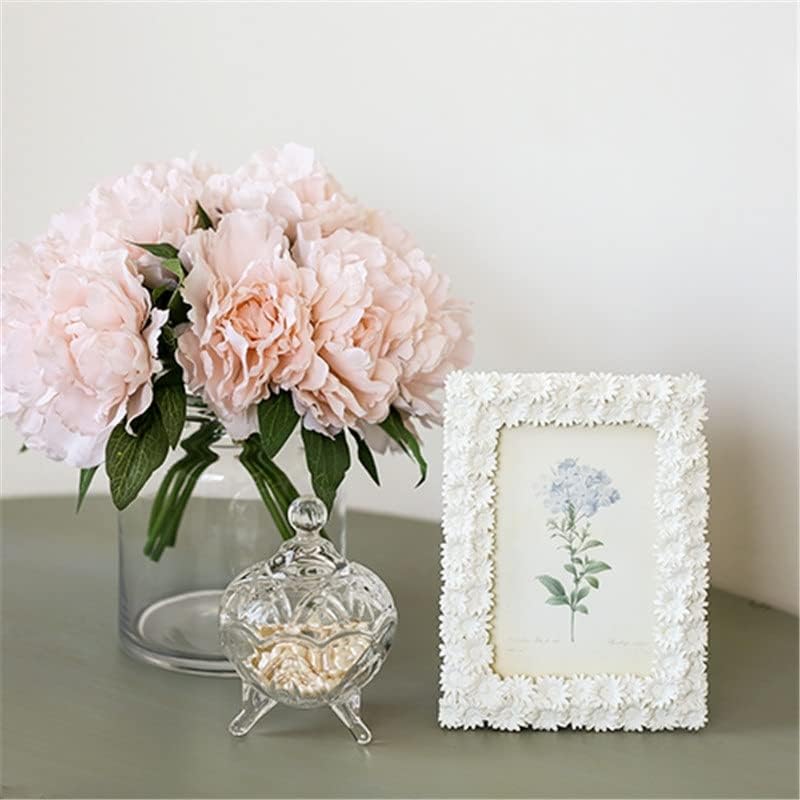 ZCMEB Creative Photo Frame romantičan bijeli cvijet modni nakit Daisy Photo Frame Home Accessories
