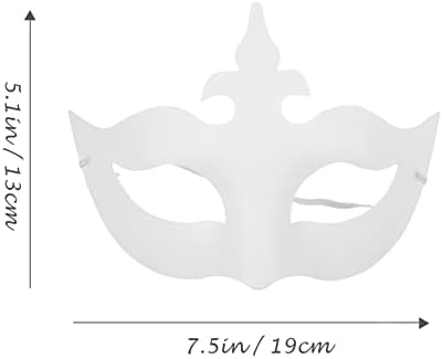 Sosoport 6pcs Halloween maske za prekrasan papir za papir za upotrebu pune lica pune lica prozračne maskarske maske za hakerski maske