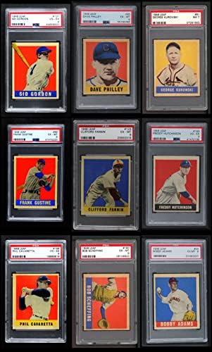 1948-49 List bejzbol gotovo kompletan set w / o paige ex +