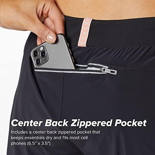 Korsa Embrace 7 Atletski kratke hlače 2.0 za žene sa džepovima | Lagana, Wicking i kratki obloge | za trčanje, joga, teretana | crna, x