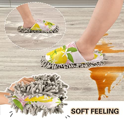 Mchiver Lemons mop papuče za čišćenje poda papuče za ženske papuče prašine za dom