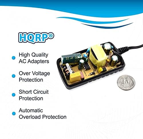 HQRP 12v AC Adapter kompatibilan sa Iomega 500GB HDD eksterni hard disk adapter za napajanje kabl [ul navedene] + Euro Plug Adapter