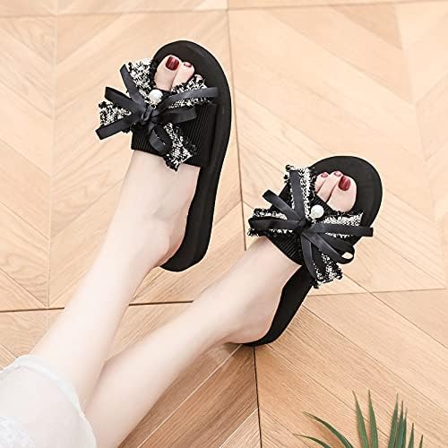 USYFAKGH sandale na platformi modne ženske sandale za disanje na plaži kućne papuče japanke klinovi