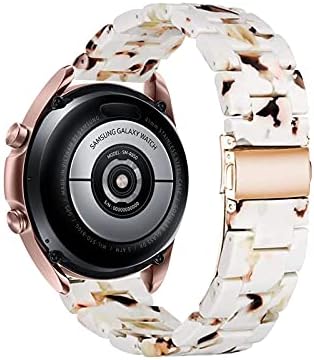 Omter kompatibilan sa Samsung Galaxy Watch Watch 3 Band + Bezel Žene Muškarci 20mm Resin narukvica narukvica