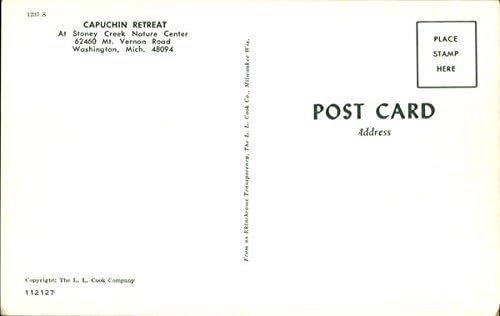 Povlačenje Kapucina, 62460 Mt. Vernon Road Washington, Michigan MI originalna Vintage razglednica