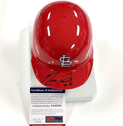 Nick Punto autogram potpisan St Louis Cardinals mini kaciga PSA / DNK svjedok COA-autogram MLB Mini kacige