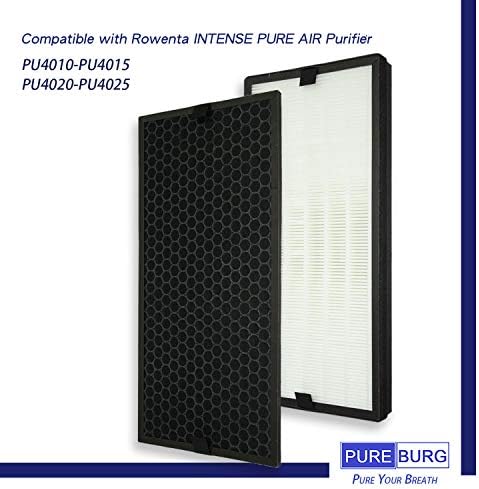 PUREBURG zamjenski HEPA filterski komplet kompatibilan sa Rowenta intenzivnim čistim Pročistačima zraka Pu40xx serija PU4010 PU4015 PU4020 PU4025 dio # XD6074U0 XD6075 XD6070 XD6060 XD6065