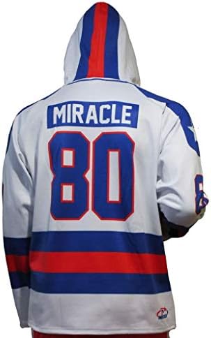 SAD Hockey Miracle on Ice 1980 Jersey Adult Hoody / brzo sušenje, tkanina za vlaženje / zvanično licencirana od strane USA Hockey