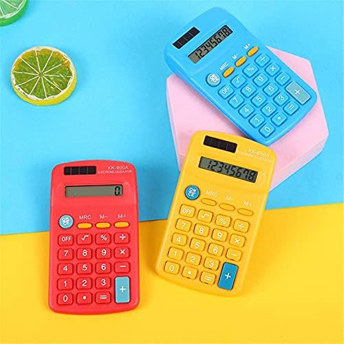 Kalkulator plavi, osnovni mali upravljani baterijom, veliki prikaz četiri funkcije, automatsko napajanje ručne kalkulatorske škole i djeca dostupna