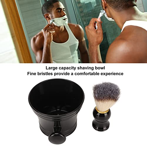 Četkica za bradu meka Umjetna čekinja profesionalni siguran alat za četkicu za crnu bradu Prijenosna posuda velikog kapaciteta pogodna za Barber Men Home Salon