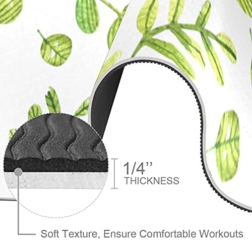 Siebzeh slatka zelena lista uzorak Premium debeli Yoga Mat Eco Friendly gumene zdravlje & amp; fitnes non