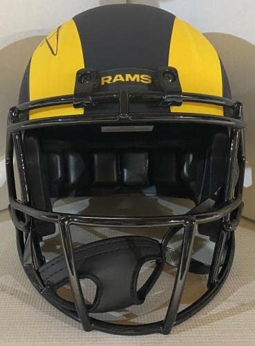 Los Angeles Rams Aaron Donald potpisao Full Size Eclipse Replica Helmet2 JSA COA-autograme NFL