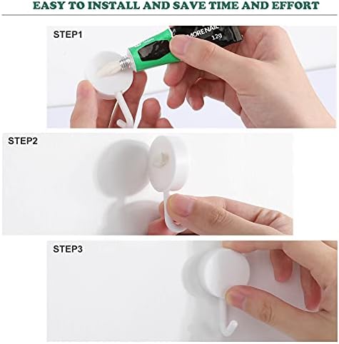 Slatki Corgi okrugli plastični kuke za višekratnu ljepljivu kuke za viseće zidne kuke za kuhinju kupatilo 10 paketa