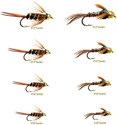 Rokc Favorite Fly Ribolov Muhe Asortiment | Suve muhe, vlažne muhe, nimfe, zeko muddler muhe, caddis,