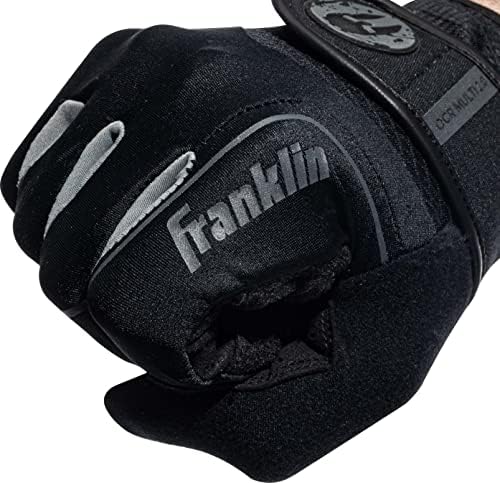 Franklin Sports Spartan trkačke rukavice-muške + ženske OCR rukavice za prepreke-par-crne / sive-Multi sportske rukavice