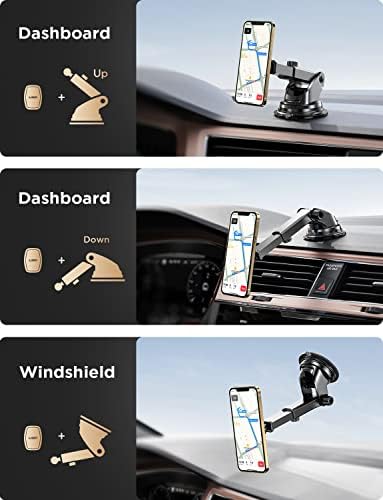 LISEN Magnetic držač telefona za automobil + Magnetic držač nosača za automobil