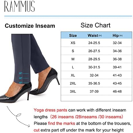 Ženske haljine Yoga sa džepovima 26 / 28 / 30 Stretch radne gamaše za žene mršave slabe za ured povremene