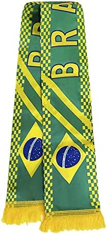 Jiahg zastava Štampani satenski nogometni ventilatorski šal sa tasselom za sportski događaj Suveniri